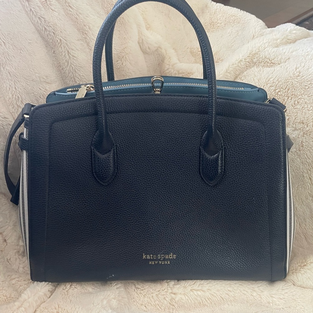 Classy Navy Blue Leather Staci Authentic